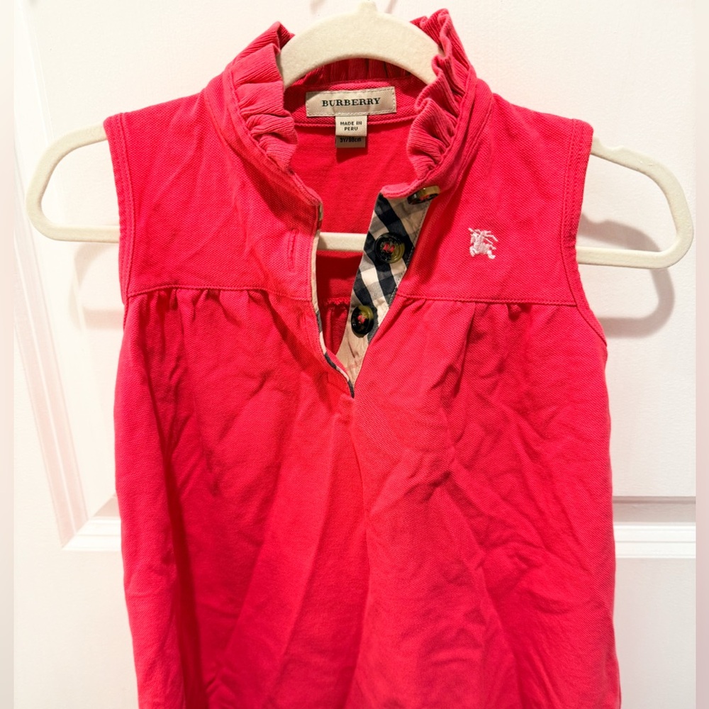 Authentic Burberry Pink Dress in Size 3Y